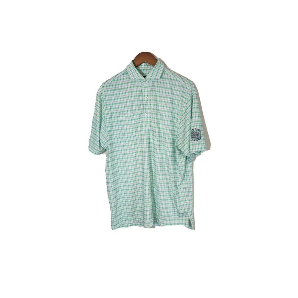 Mens‎ Footjoy Golf polo  Shirt Medium y2k genx genz colorful stretch   Bin 12
